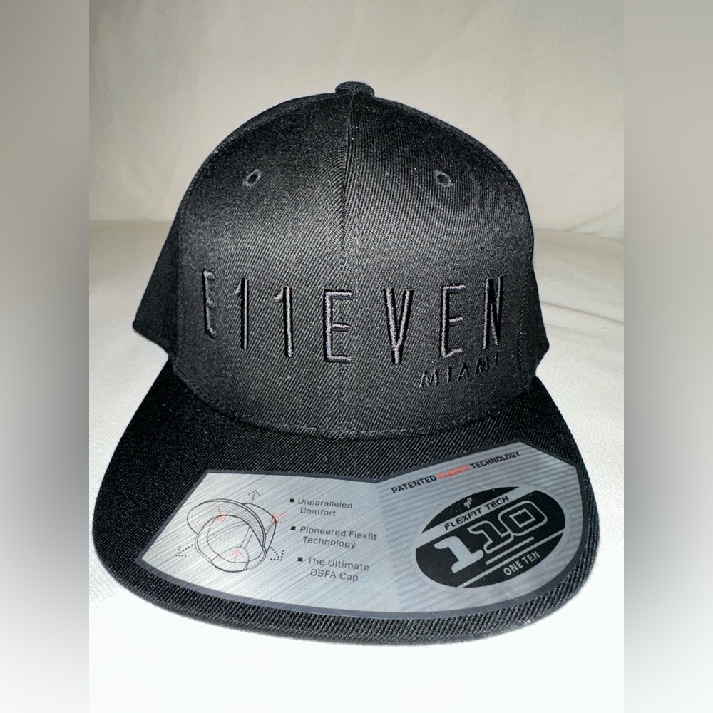 E11even Miami Black-on-Black Snapback Hat